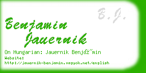 benjamin jauernik business card